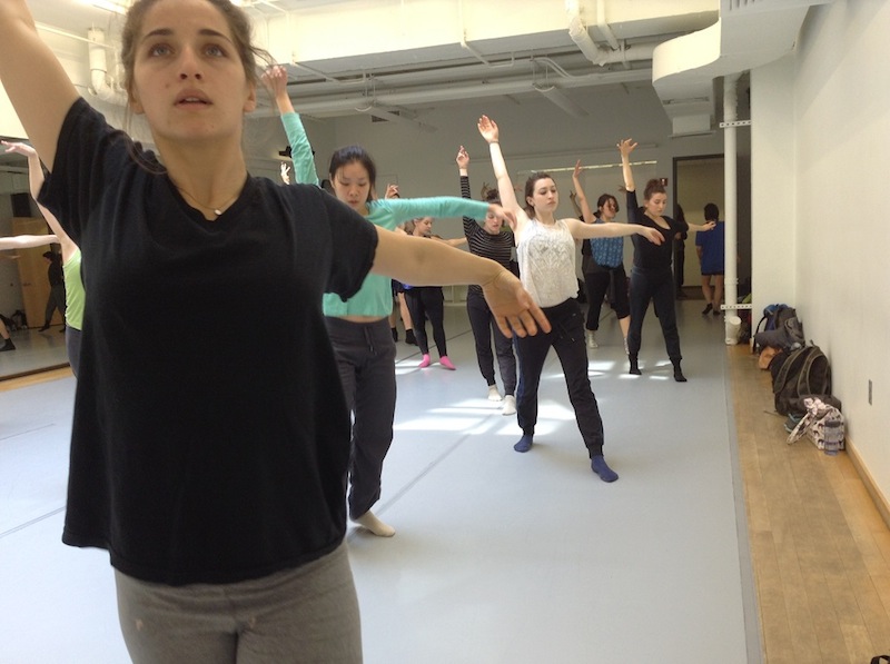 Students in Taryn Russell's class for The Playground at Gibney Dance. 